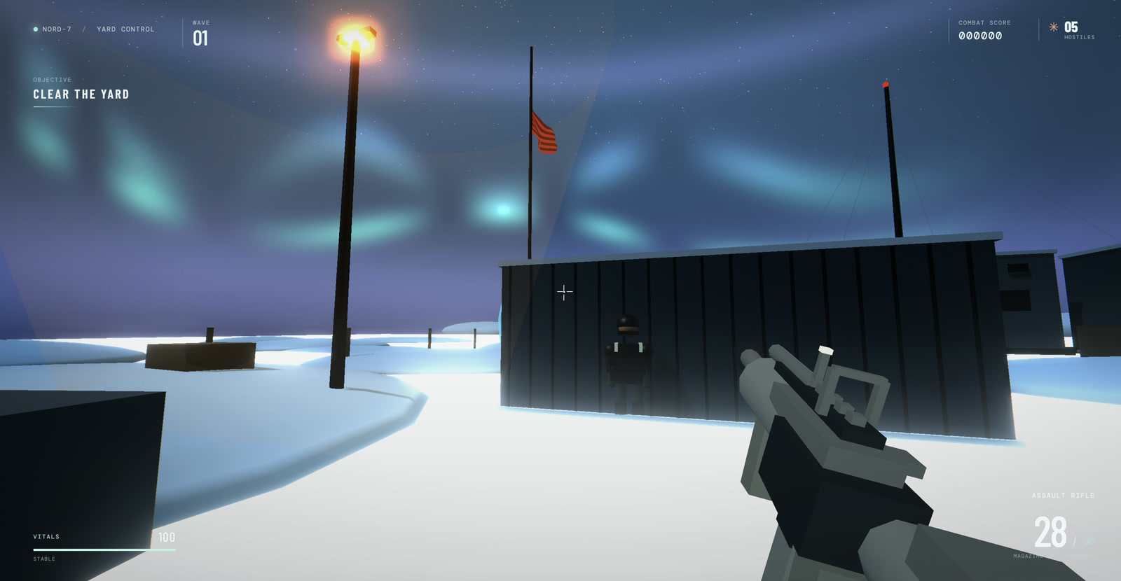 GPT-6 Luna Whiteout Protocol gameplay from the first-person view